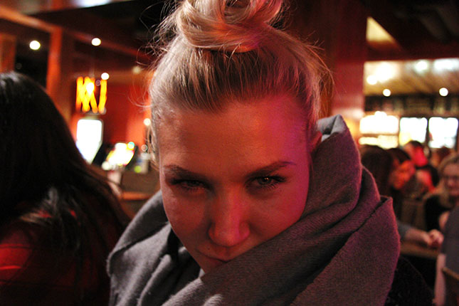 Meitsi, eli Kiia Kullberg, 23. Tämä oli ainoa kuva minusta koko illalta.